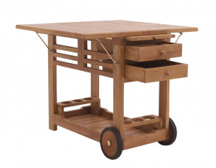 Calvi serveringsvogn - Teak 2