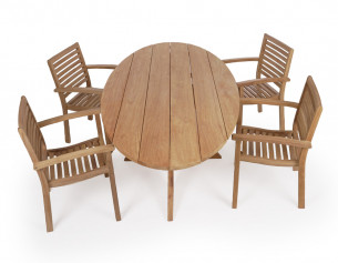 Hercules Elipse Pala Havemøbelsæt - 100x220 cm 2