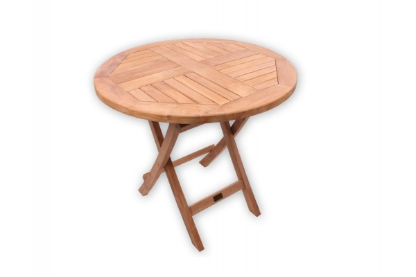 Prag Spring Teak Cafésæt - Ø:80cm