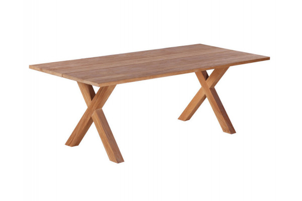 Milo Plankebord 90x200 cm - m/bordben i teak -...
