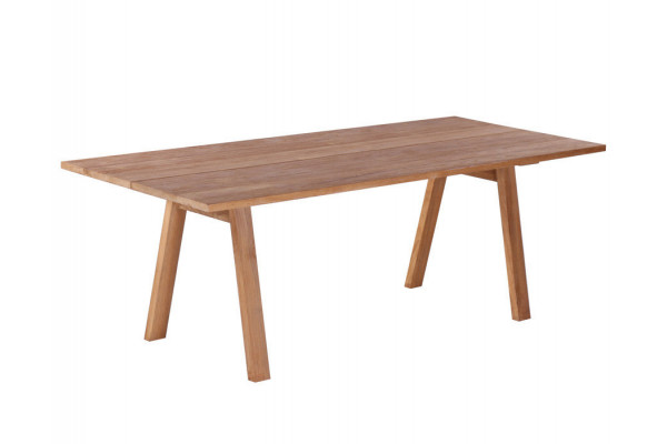 Milo Plankebord 90x200 cm - m/bordben i teak -...