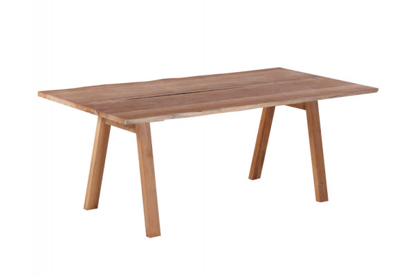Mika Plankebord 90x200 cm - m/bordben i teak -...