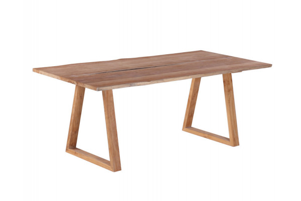 Mika Plankebord 90x200 cm - m/bordben i teak -...