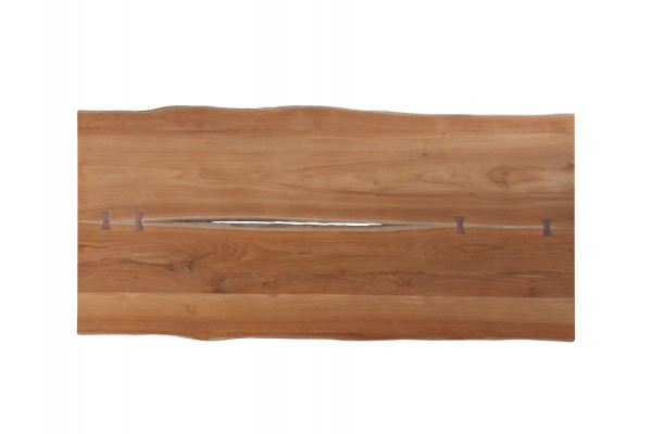 Mika Plankebord 90x200 cm - m/bordben i teak -...