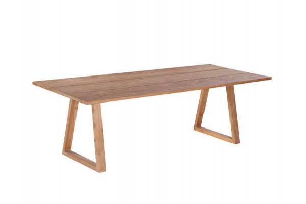 Mako Plankebord 90x200 cm - m/bordben i teak -...