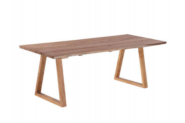 Mona Plankebord 90x200 cm - m/bordben i teak -...
