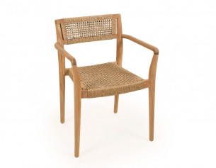 Manja Teak Havestol m/armlæn