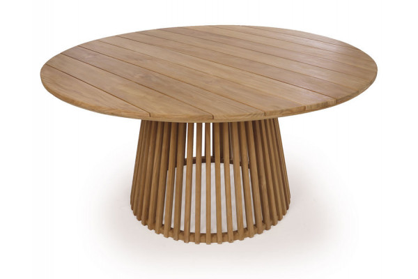 Luna Manja Teak havemøbelsæt m/4 stole - Ø150 cm