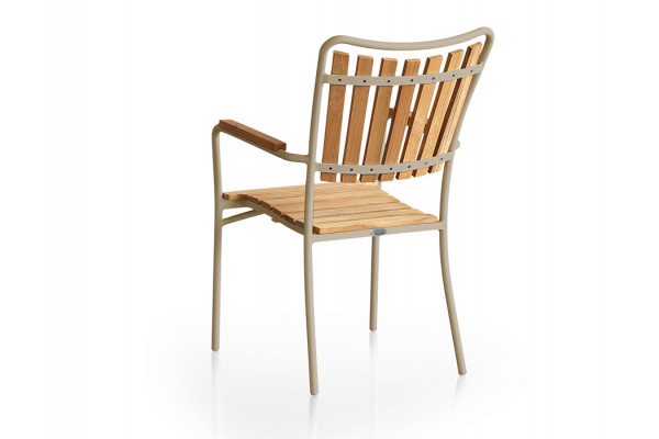 DaneLine Eva Teak Havemøbelsæt - Ø150 cm - Latte