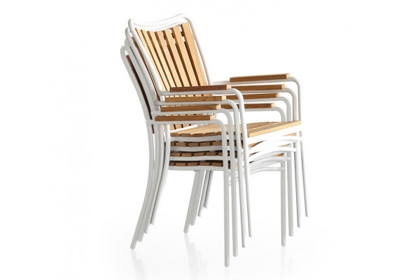 DaneLine Eva Teak Havemøbelsæt m/bænk+2 stole -...