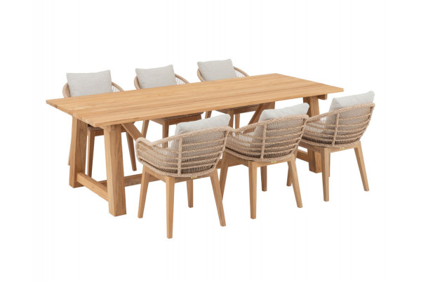 Hercules Laila Havemøbelsæt - 100x246 cm