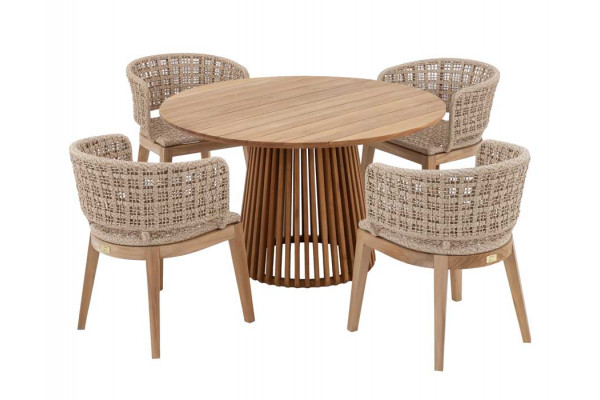 Luna Rima Havemøbelsæt - Ø150 cm