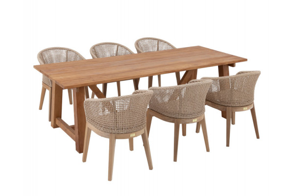 Hercules Lago Havemøbelsæt - 100x246 cm