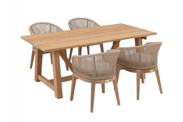 Hercules Lago Havemøbelsæt - 100x200 cm