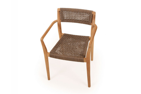 Hercules Tonka Teak havemøbelsæt m/8 stole -...