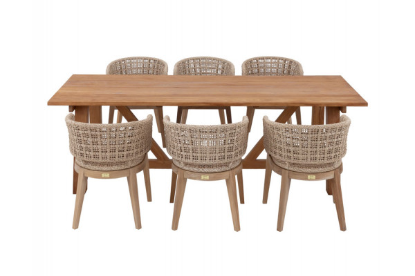 Hercules Rima Havemøbelsæt - 100x246 cm