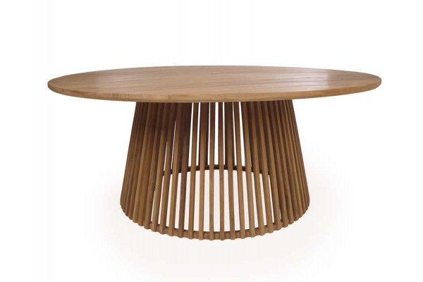 Luna Manja Teak havemøbelsæt m/6 stole - Ø180 cm