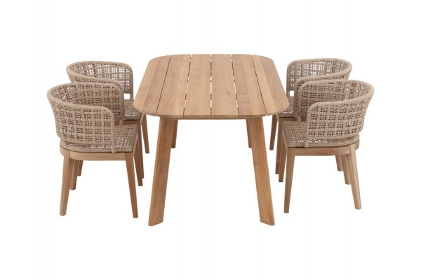 Balder Rima Havemøbelsæt - 180x100 cm