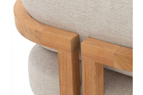 Las Vegas Teak Chaiselong