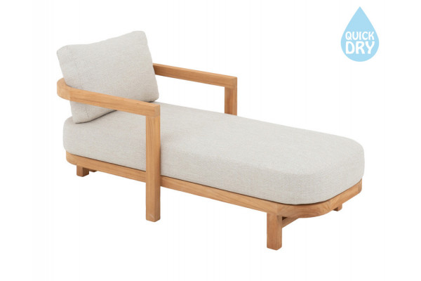 Las Vegas Teak Chaiselong