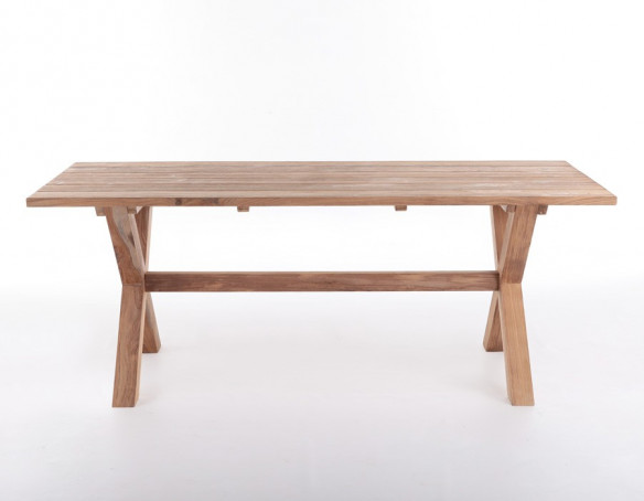 Thor Greenface Teak Plankebord m/x-legs - 90x200 cm
