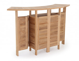 Teak barsæt m/2 barstole 2